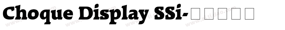 Choque Display SSi字体转换